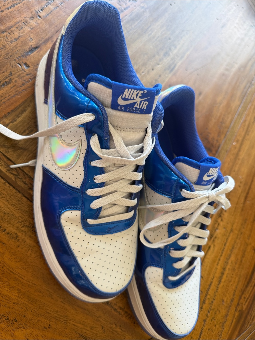 Nike Air Force 1'07 LV8 Light Photo Blue Iridescent HV5751-435 Men's Size 12